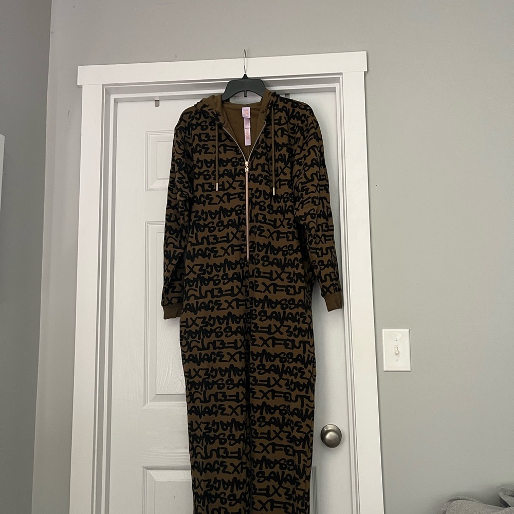 Savage X Fenty Brown and Black Jumpsuit